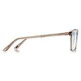 Tom Ford - Blue Block - Round Optical Glasses - Shiny Beige - FT5819-B - Optical Glasses - Tom Ford Eyewear