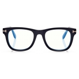 Tom Ford - Blue Block - Occhiali da Vista Squadrati - Nero - FT5820-B - Occhiali da Vista - Tom Ford Eyewear