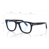 Tom Ford - Blue Block - Occhiali da Vista Squadrati - Nero - FT5820-B - Occhiali da Vista - Tom Ford Eyewear