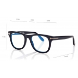 Tom Ford - Blue Block Square Optical Glasses - Square Optical Glasses - Black - FT5820-B - Optical Glasses - Tom Ford Eyewear