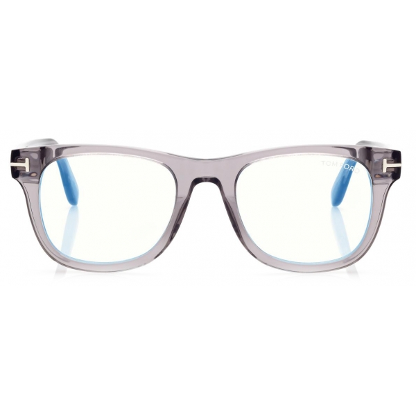 Tom Ford - Blue Block - Occhiali da Vista Squadrati - Grigio - FT5820-B - Occhiali da Vista - Tom Ford Eyewear