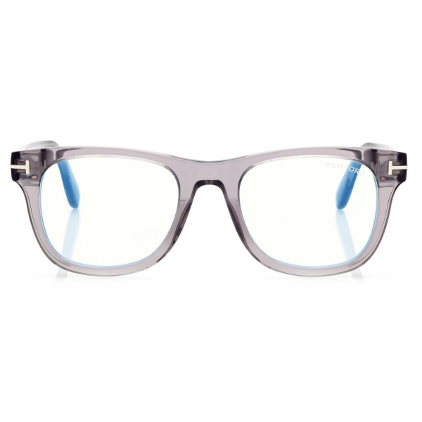 Tom Ford - Blue Block Square Optical Glasses - Square Optical Glasses -  Grey - FT5820-B - Optical Glasses - Tom Ford Eyewear - Avvenice