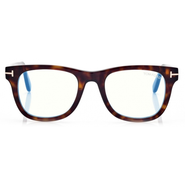 Tom Ford - Blue Block - Square Optical Glasses - Dark Havana - FT5820-B - Optical Glasses - Tom Ford Eyewear