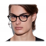 Tom Ford - Blue Block  - Occhiali da Vista Rotondi con clip - Nero - FT5823-HB - Occhiali da Vista - Tom Ford Eyewear