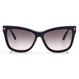 Tom Ford - Blue Block Soft Cat Eye - Occhiali da Vista Rotondi - Nero - FT5824-B - Occhiali da Vista - Tom Ford Eyewear