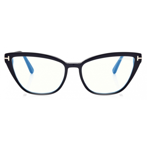 Tom Ford - Blue Block Cat Eye Optical Glasses - Cat Eye Optical Glasses -  Black - FT5825-B - Optical Glasses - Tom Ford Eyewear - Avvenice