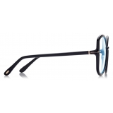 Tom Ford - Blue Block - Butterfly Optical Glasses - Black - FT5845-B - Optical Glasses - Tom Ford Eyewear