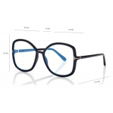 Tom Ford - Blue Block - Butterfly Optical Glasses - Black - FT5845-B - Optical Glasses - Tom Ford Eyewear