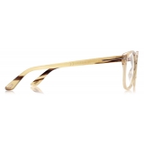 Tom Ford - Soft Square - Square Optical Glasses - Green Horn - FT5849-P - Optical Glasses - Tom Ford Eyewear