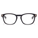 Tom Ford - Soft Square - Occhiali da Vista Squadrati - Corno Nero - FT5849-P - Occhiali da Vista - Tom Ford Eyewear