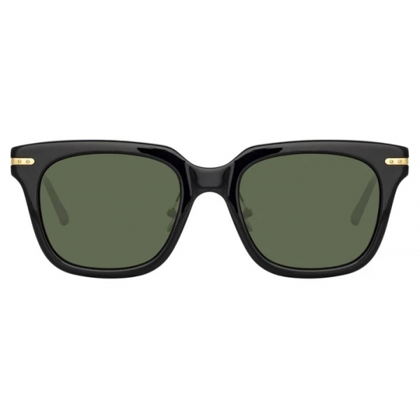 Linda Farrow - Empire D-Frame Sunglasses in Black - LF28AC5SUN - Linda Farrow Eyewear