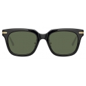 Linda Farrow - Empire D-Frame Sunglasses in Black - LF28AC5SUN - Linda Farrow Eyewear