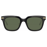 Linda Farrow - Empire D-Frame Sunglasses in Black - LF28AC5SUN - Linda Farrow Eyewear