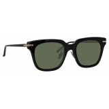 Linda Farrow - Empire D-Frame Sunglasses in Black - LF28AC5SUN - Linda Farrow Eyewear