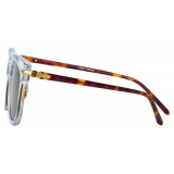 Linda Farrow - Empire D-Frame Sunglasses in Clear - LF28C7SUN - Linda Farrow Eyewear