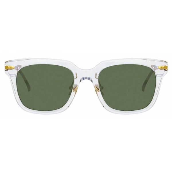 Linda Farrow - Empire D-Frame Sunglasses in Clear - LF28AC7SUN - Linda Farrow Eyewear