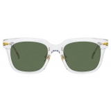 Linda Farrow - Empire D-Frame Sunglasses in Clear - LF28AC7SUN - Linda Farrow Eyewear