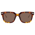 Linda Farrow - Empire D-Frame Sunglasses in Tortoiseshell - LF28C6SUN - Linda Farrow Eyewear
