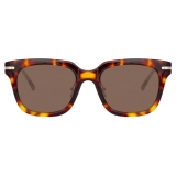 Linda Farrow - Empire D-Frame Sunglasses in Tortoiseshell - LF28C6SUN - Linda Farrow Eyewear