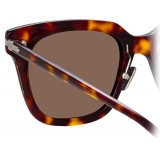 Linda Farrow - Empire D-Frame Sunglasses in Tortoiseshell - LF28C6SUN - Linda Farrow Eyewear