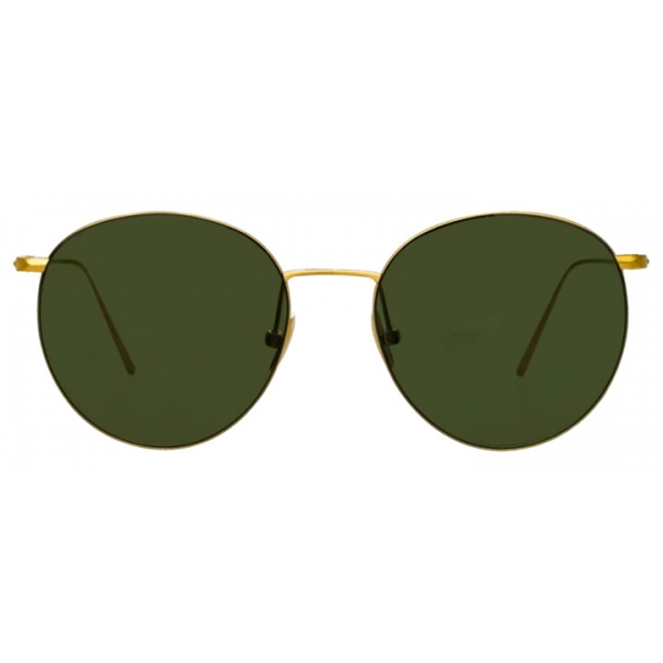 Linda Farrow - Occhiali da Sole Ovale Foster in Oro Giallo - LF34C5SUN - Linda Farrow Eyewear