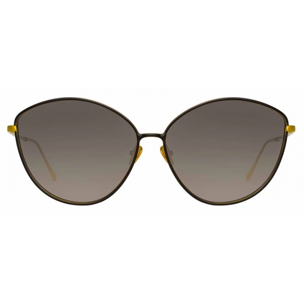 Linda Farrow - Francis Cat-Eye Sunglasses in Yellow Gold - LFL1149C1SUN - Linda Farrow Eyewear