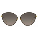 Linda Farrow - Francis Cat-Eye Sunglasses in Yellow Gold - LFL1149C1SUN - Linda Farrow Eyewear