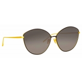 Linda Farrow - Francis Cat-Eye Sunglasses in Yellow Gold - LFL1149C1SUN - Linda Farrow Eyewear