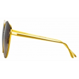 Linda Farrow - Francis Cat-Eye Sunglasses in Yellow Gold - LFL1149C1SUN - Linda Farrow Eyewear