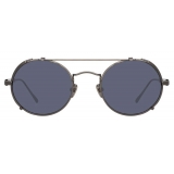 Linda Farrow - Jimi Oval Sunglasses in Nickel - LFL1038C6SUN - Linda Farrow Eyewear