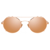 Linda Farrow - Jimi Oval Sunglasses in Rose Gold - LFL1038C3SUN - Linda Farrow Eyewear