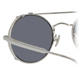 Linda Farrow - Jimi Oval Sunglasses in White Gold - LFL1038C5SUN - Linda Farrow Eyewear