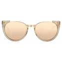 Linda Farrow - 136 C30 Cat-Eye Sunglasses in Ash - Linda Farrow Eyewear