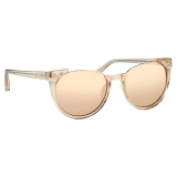 Linda Farrow - Occhiali da Sole Cat-Eye 136 C30 in Cenere - Linda Farrow Eyewear