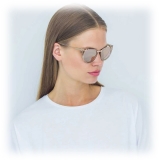 Linda Farrow - 136 C30 Cat-Eye Sunglasses in Ash - Linda Farrow Eyewear