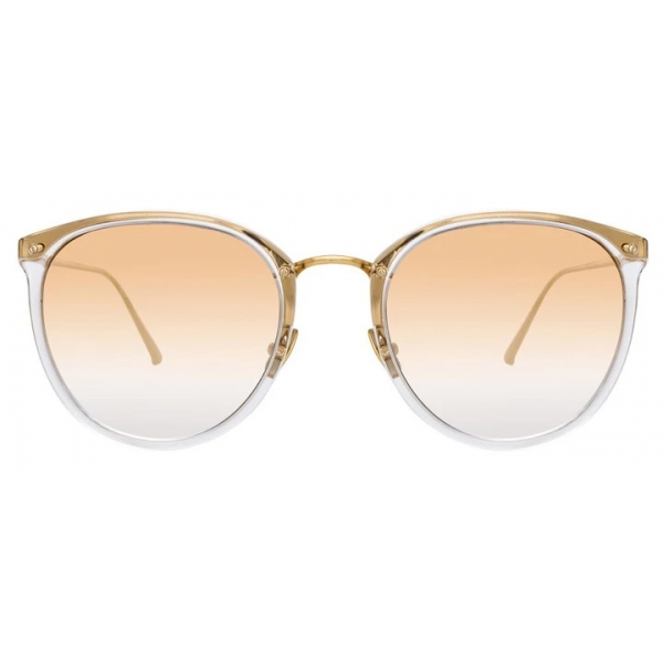 Linda Farrow - Calthorpe C7 Oval Sunglasses in Clear - LFL251C73SUN - Linda Farrow Eyewear