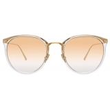 Linda Farrow - Calthorpe C7 Oval Sunglasses in Clear - LFL251C73SUN - Linda Farrow Eyewear