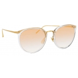 Linda Farrow - Calthorpe C7 Oval Sunglasses in Clear - LFL251C73SUN - Linda Farrow Eyewear