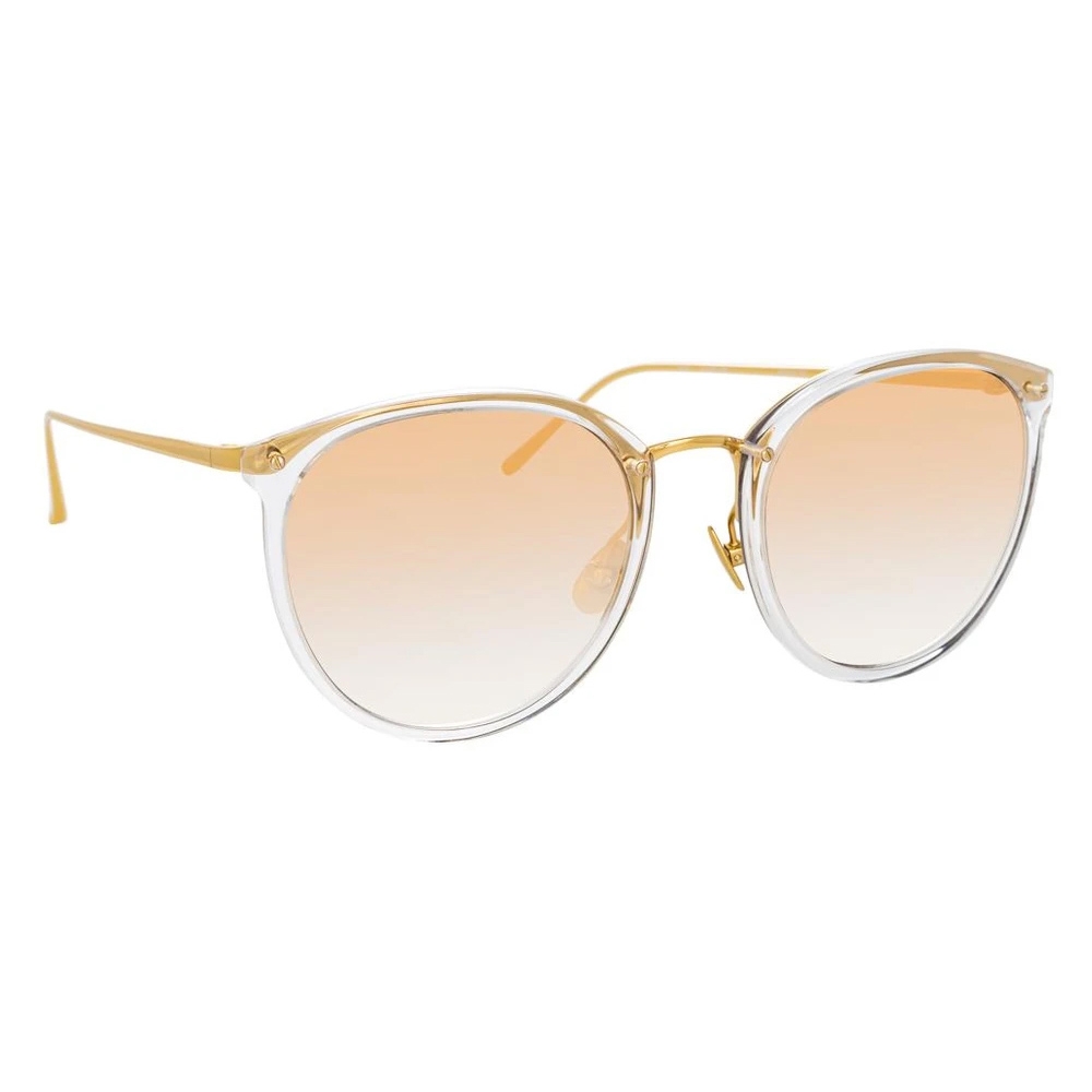 Linda Farrow Calthorpe C7 Oval Sunglasses In Clear Lfl251c73sun Linda Farrow Eyewear