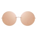 Linda Farrow - 565 C3 Round Sunglasses in Rose Gold - Linda Farrow Eyewear