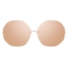 Linda Farrow - 567 C3 Oversized Sunglasses in Rose Gold - Linda Farrow Eyewear