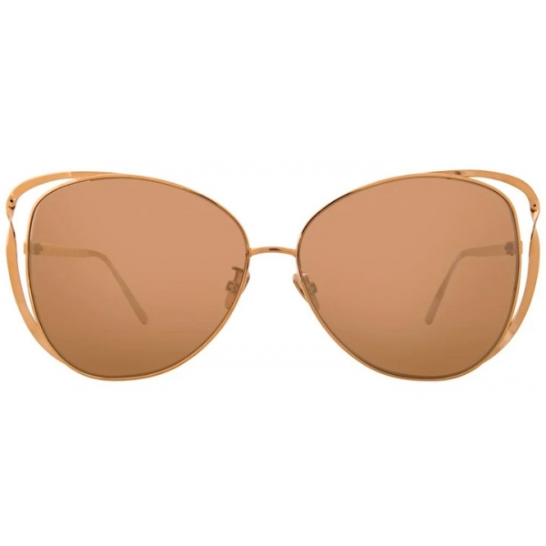 Linda Farrow - 661 C3 Cat-Eye Sunglasses in Rose Gold - Linda Farrow Eyewear