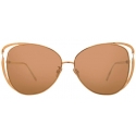 Linda Farrow - 661 C3 Cat-Eye Sunglasses in Rose Gold - Linda Farrow Eyewear