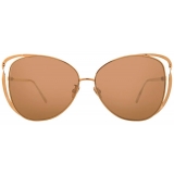 Linda Farrow - 661 C3 Cat-Eye Sunglasses in Rose Gold - Linda Farrow Eyewear