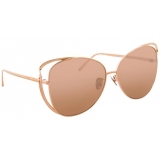 Linda Farrow - 661 C3 Cat-Eye Sunglasses in Rose Gold - Linda Farrow Eyewear