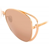 Linda Farrow - 661 C3 Cat-Eye Sunglasses in Rose Gold - Linda Farrow Eyewear