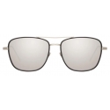 Linda Farrow - Curtis C2 Rectangular Sunglasses in White Gold and Black - LFL703C2SUN - Linda Farrow Eyewear