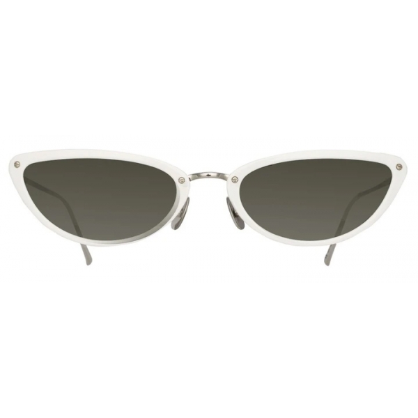 Linda Farrow - Cortina C5 Cat-Eye Sunglasses in White - LFL709C5SUN - Linda Farrow Eyewear