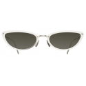 Linda Farrow - Cortina C5 Cat-Eye Sunglasses in White - LFL709C5SUN - Linda Farrow Eyewear