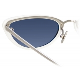 Linda Farrow - Cortina C5 Cat-Eye Sunglasses in White - LFL709C5SUN - Linda Farrow Eyewear